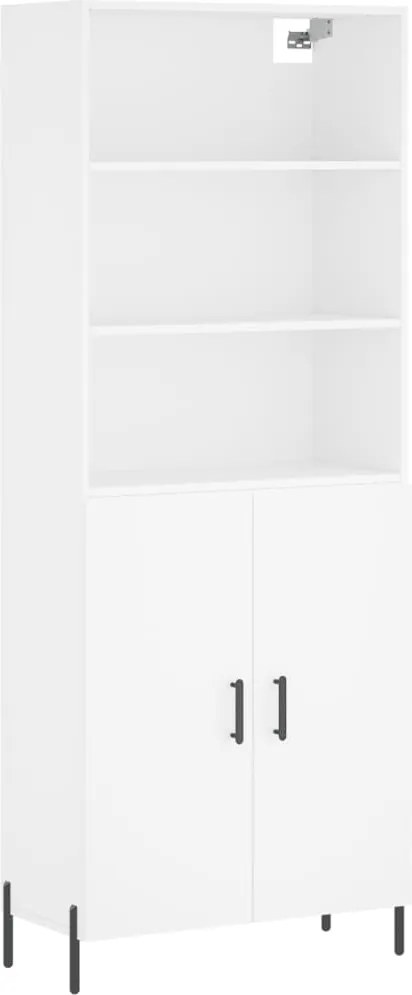 vidaXL fehér szerelt fa magasszekrény 69,5 x 34 x 180 cm