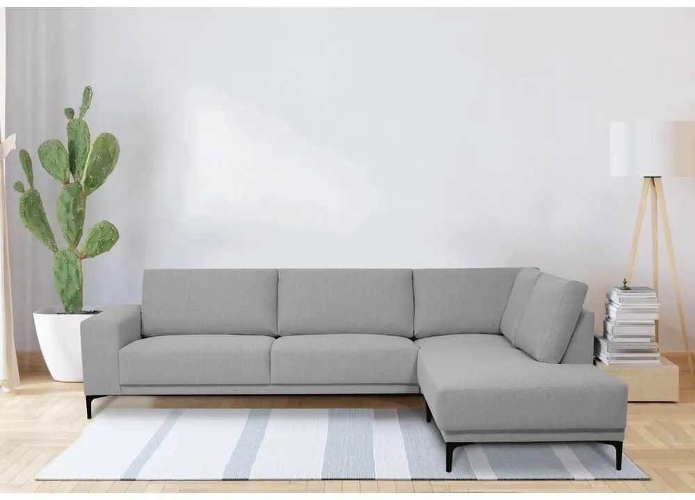 Szürke sarokkanapé (jobb oldali) Chile – Scandic