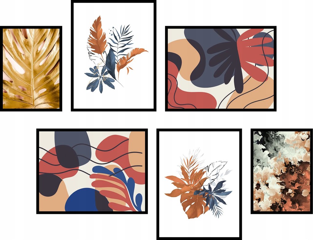 6 db-os poszter szett gyönyörű kompozíciók képek szett