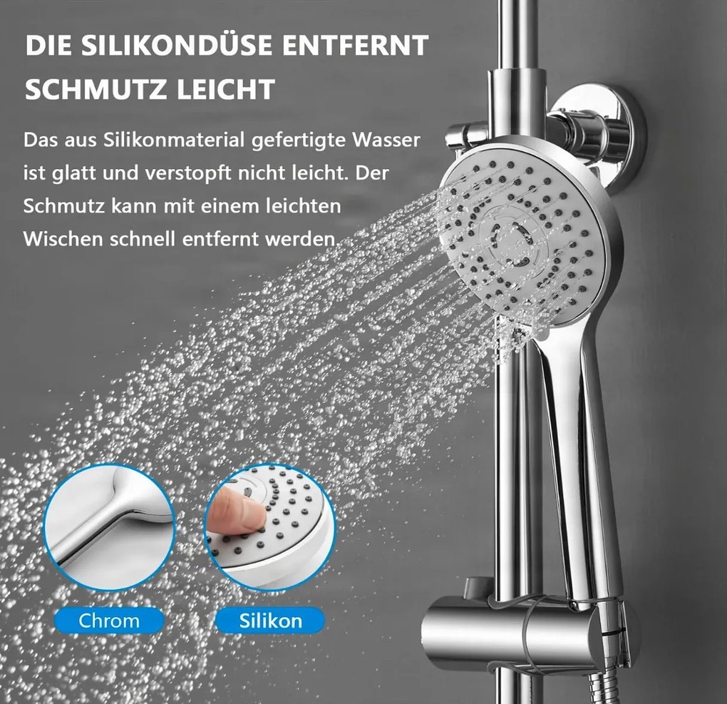 Termosztátos zuhanyrendszer ELITE EDITION BST1105 LED-világítással, három vízfunkcióval, többféle színváltozatban
