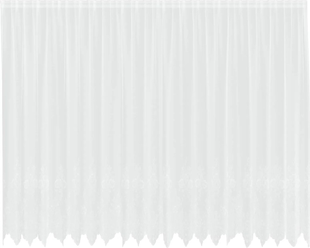 vidaXL Csipkés Függöny függönyökkel Fehér 200 x 500 cm Poliészter