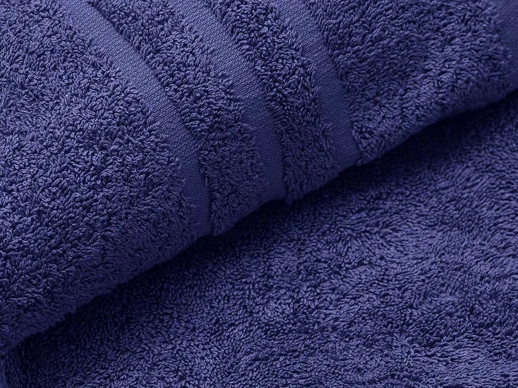 Törölköző Comfort 70 x 140 cm sötétkék, 100% pamut