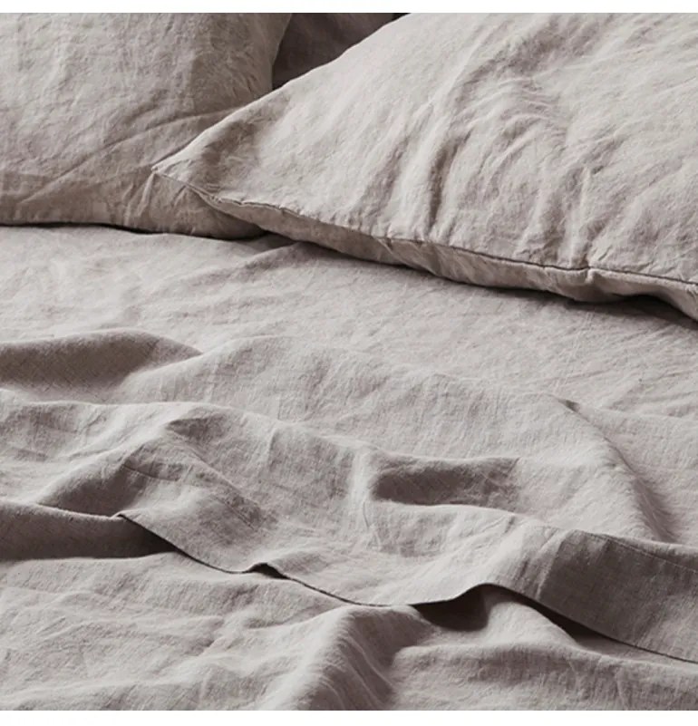 EMI Barna lenvászon lepedő, Fix lepedő 140x240