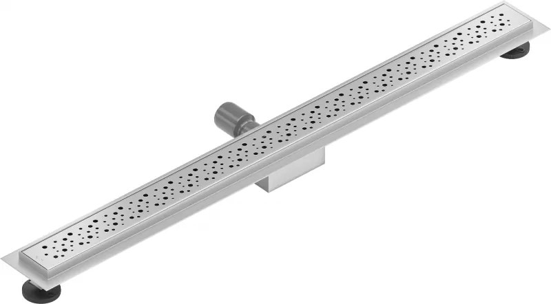 Mexen Lapos rozsdamentes acél zuhanyfolyóka 80 cm minta M12, 1021080-15