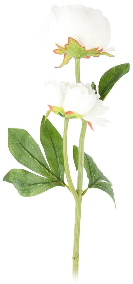 Bazsarózsa művirág, fehér, 58 cm
