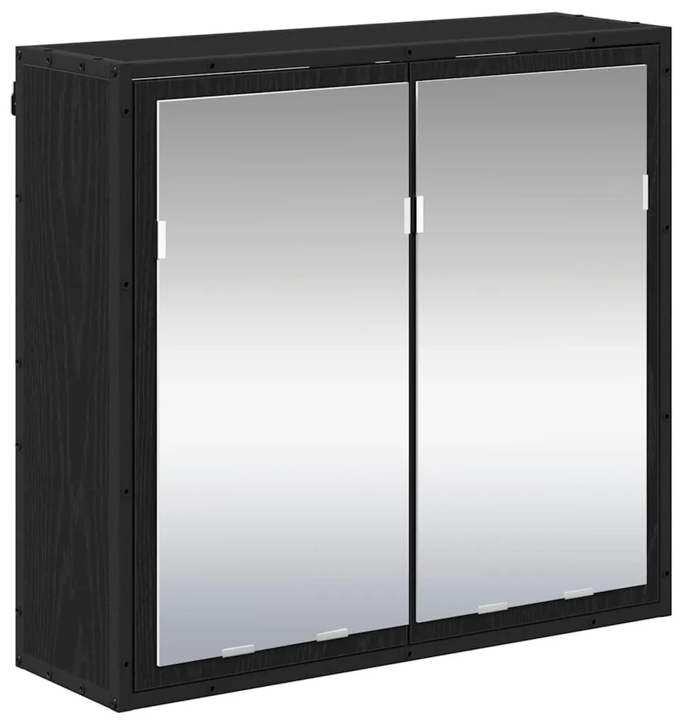 Fürdőszoba bútor szett 2 pcs Musta tammi 65 x 33 x 60 cm