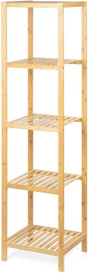 Natúr színű bambusz fürdőszobai polcos állvány 37x140 cm Skaren – Bonami Essentials