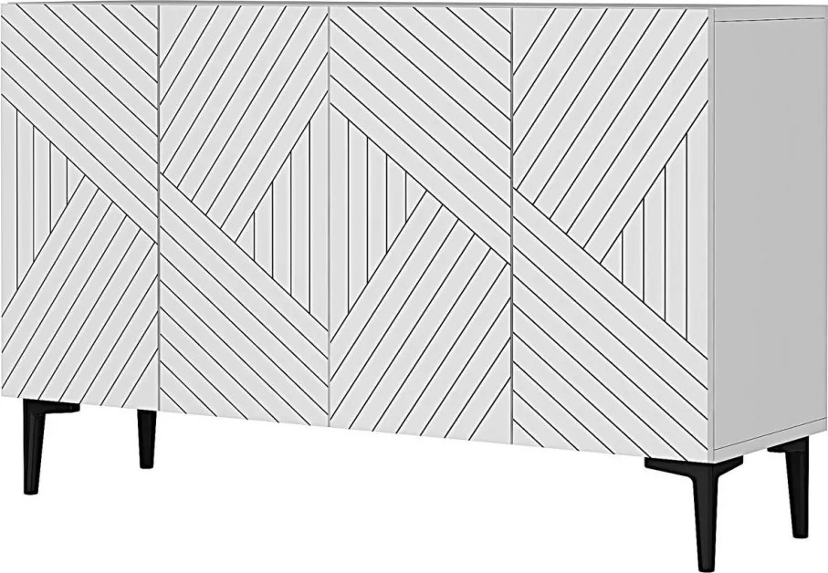 Ferro komód, fehér, 120 cm