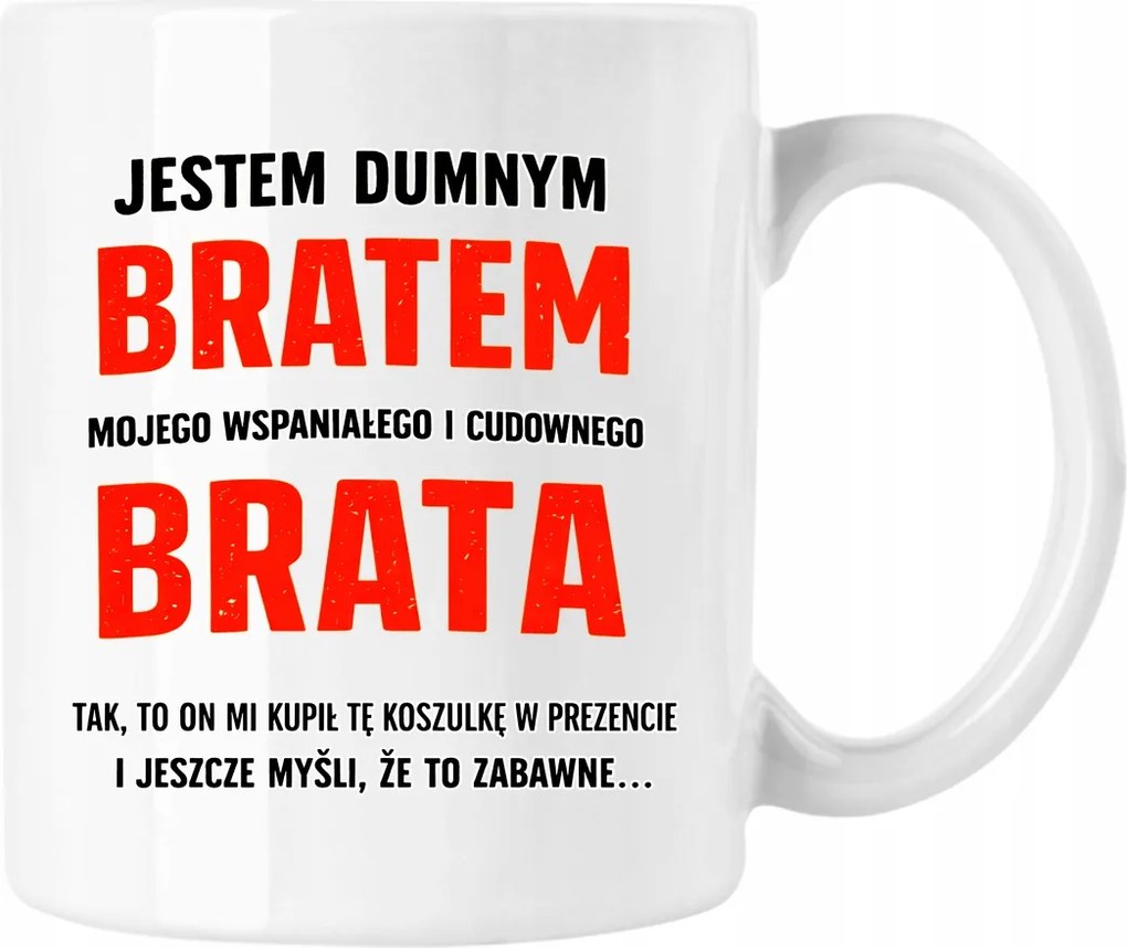 Büszke bögre testvér fehér 330ml