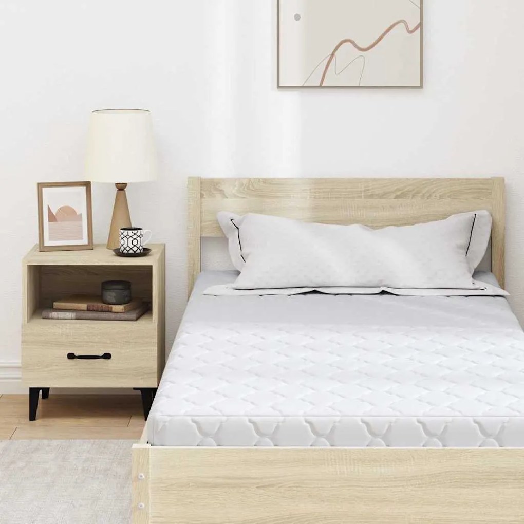Matrac Kókuszréteggel Fehér 190 x 90 cm PU hab