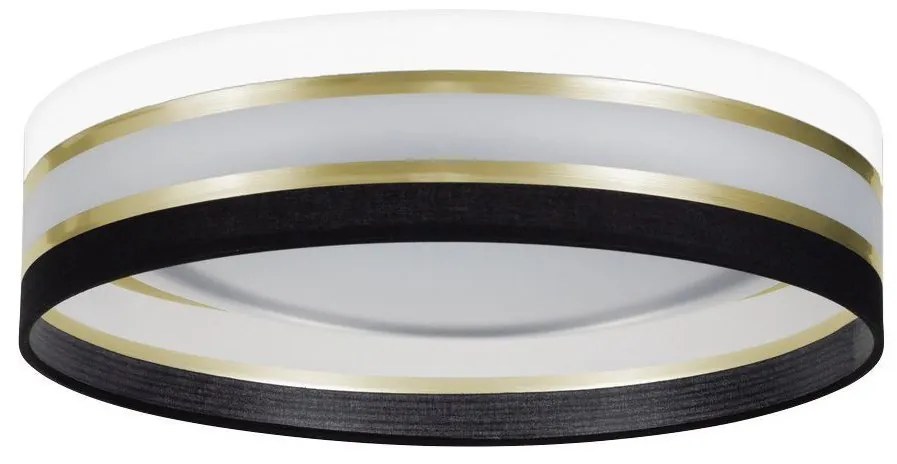 LED Dimmelhető mennyezeti lámpa SMART CORAL GOLD LED/24W/230V fekete/fehér + távirányító