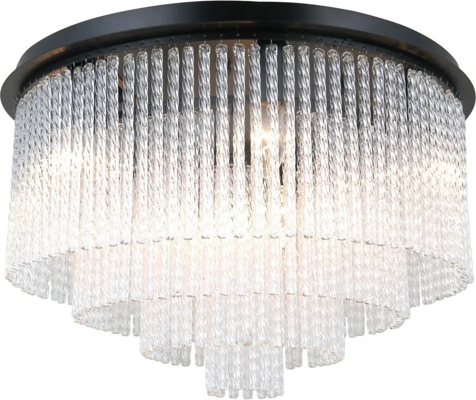 Italux glamour modern mennyezeti lámpa naute matt fekete itxplf-40931-9a-bk