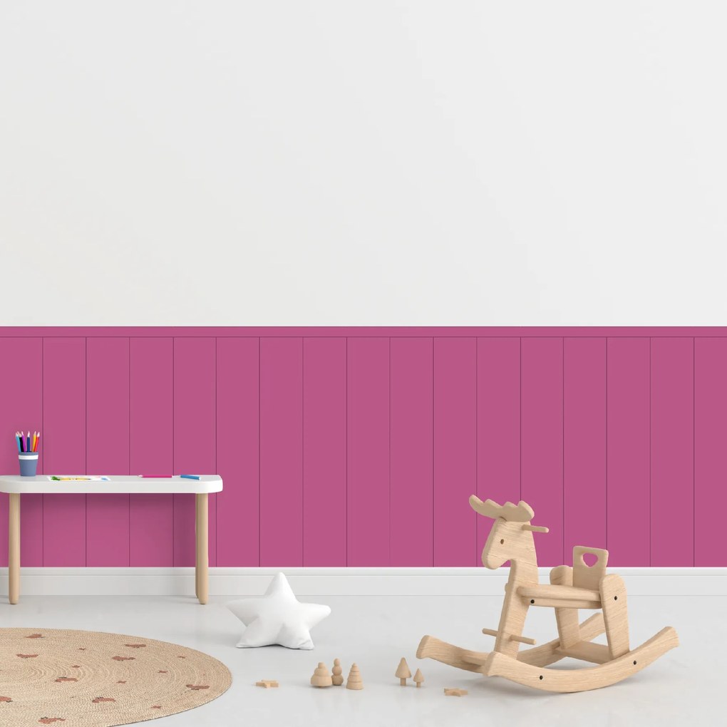 PIPPER. Textil öntapadó tapéta - Egy téglalap - Cukorka rózsaszín színű Méret: 100cm, Szín: Kombináció