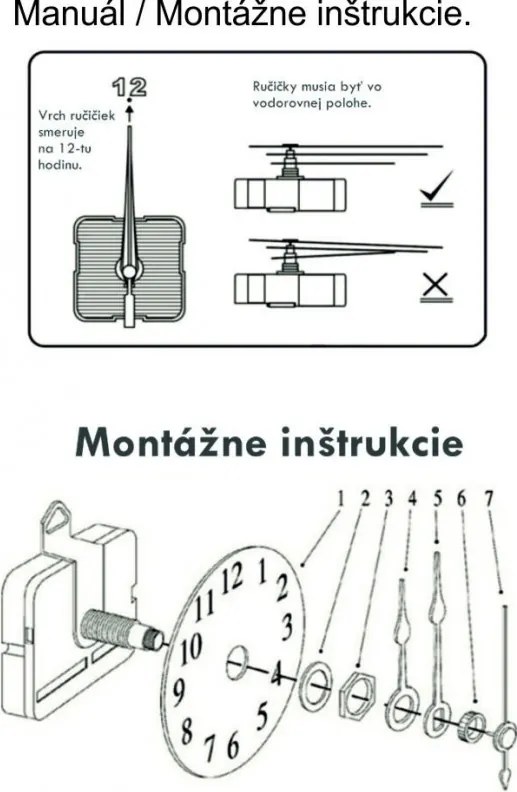 Modern, öntapadós falióra római számokkal - RÓMAI