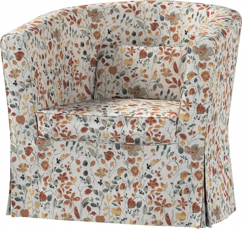 Ektorp Tullsta Ikea fotelhuzat, narancssárga-zöld