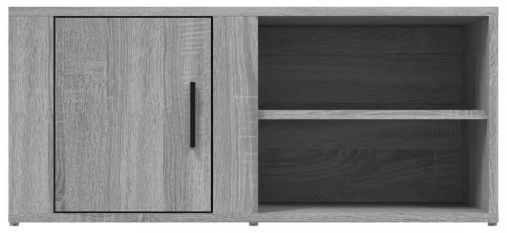szürke sonoma színű szerelt fa TV-szekrény 80x31,5x36 cm