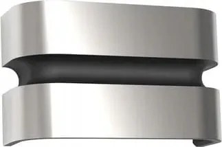 Homlokzati lámpa kültéri fali lámpa Maya ezüst Led 15W Lutec