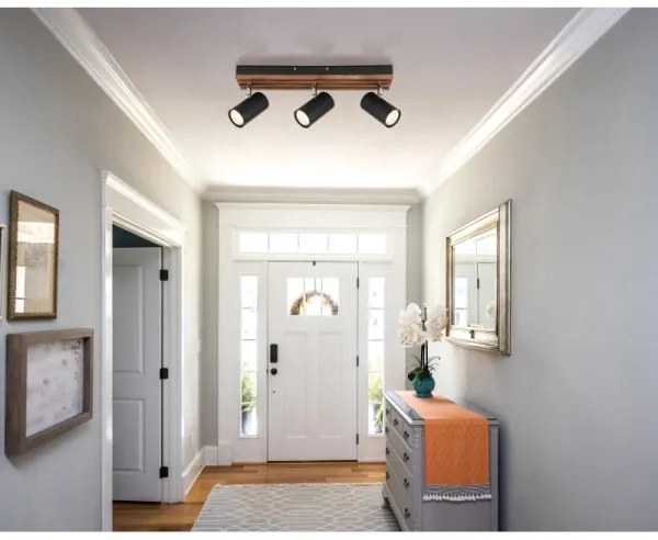 Globo 57909-3 - Spotlámpa KAYDEN 3xGU10/25W/230V fekete