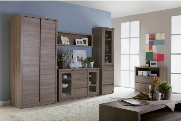 Komód 4-ajrós, tölgyfa lefkas, MONTANA K4D