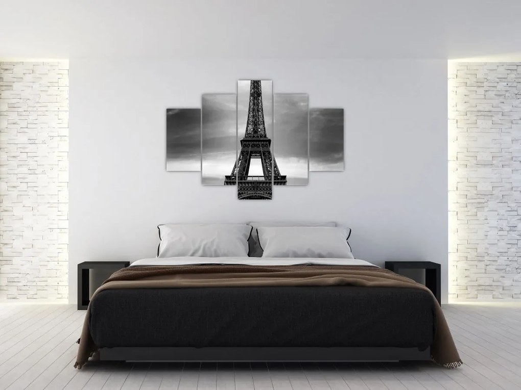 Kép - Rózsaszín autó Párizsban (150x105 cm)