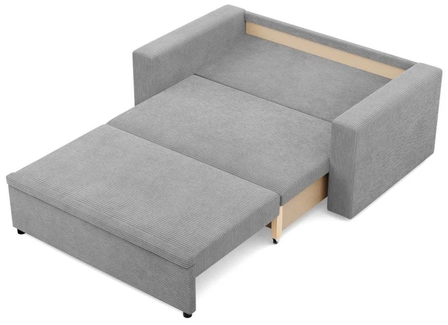 Zeus kanapé, kordbársony, hab töltet, egyenes kartámasz, szürke