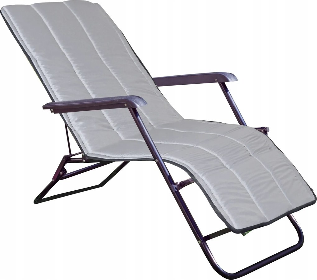 Kerti párna 165x50 cm kerti napozóágyhoz Vízálló Szürke