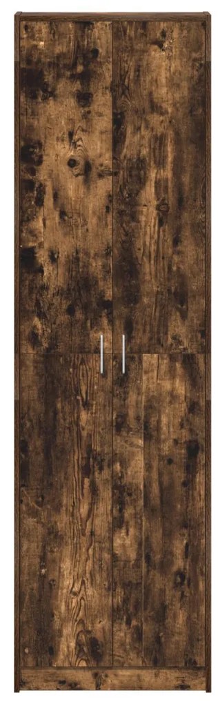 Szekrény Füstölt Tölgy 55x25x189 cm Műszaki Fa