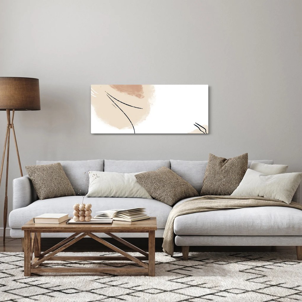 Kép - Fehér absztrakció (120x50 cm)