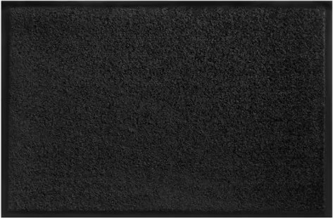 Lábtörlő cipőhöz fekete bejárati ajtóhoz 90x150 cm fekete