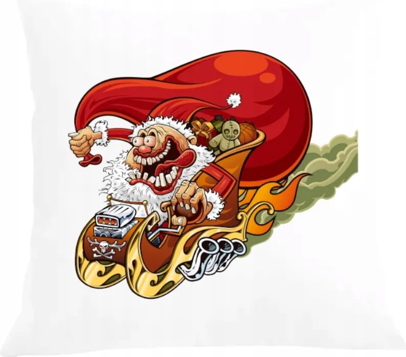 Párna párnahuzat Őrült Mikulás Karácsonyi ajándék