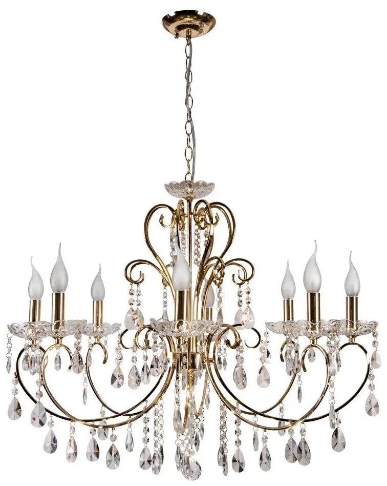 Csillár láncon AURORA 8xE14/40W/230V