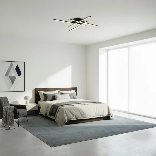 Brilagi - STRIPES LED mennyezeti lámpatest LED/37W/230V fekete