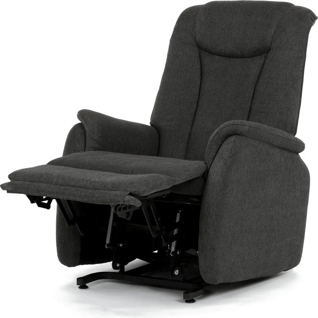 Szürke elektromos relaxfotel kábeles vezérléssel, szövet kárpitozással, TV-L8963 GREY2