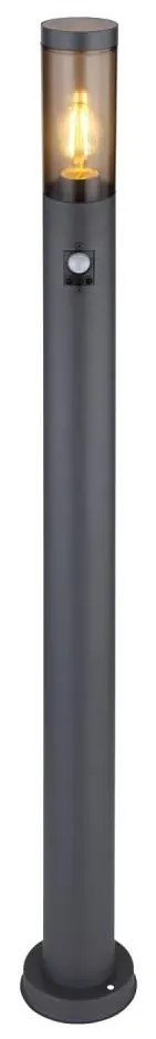 Globo 3159SAS - Kültéri érzékelős lámpa BOSTON 1xE27/15W/230V IP44 110 cm fekete