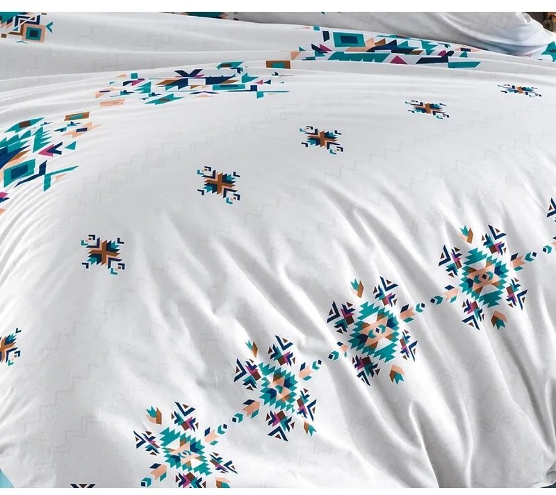 BedTex Pamut ágynemét Hippi türkiz, 140 x 200 cm,70 x 90 cm, 140 x 200 cm, 70 x 90 cm