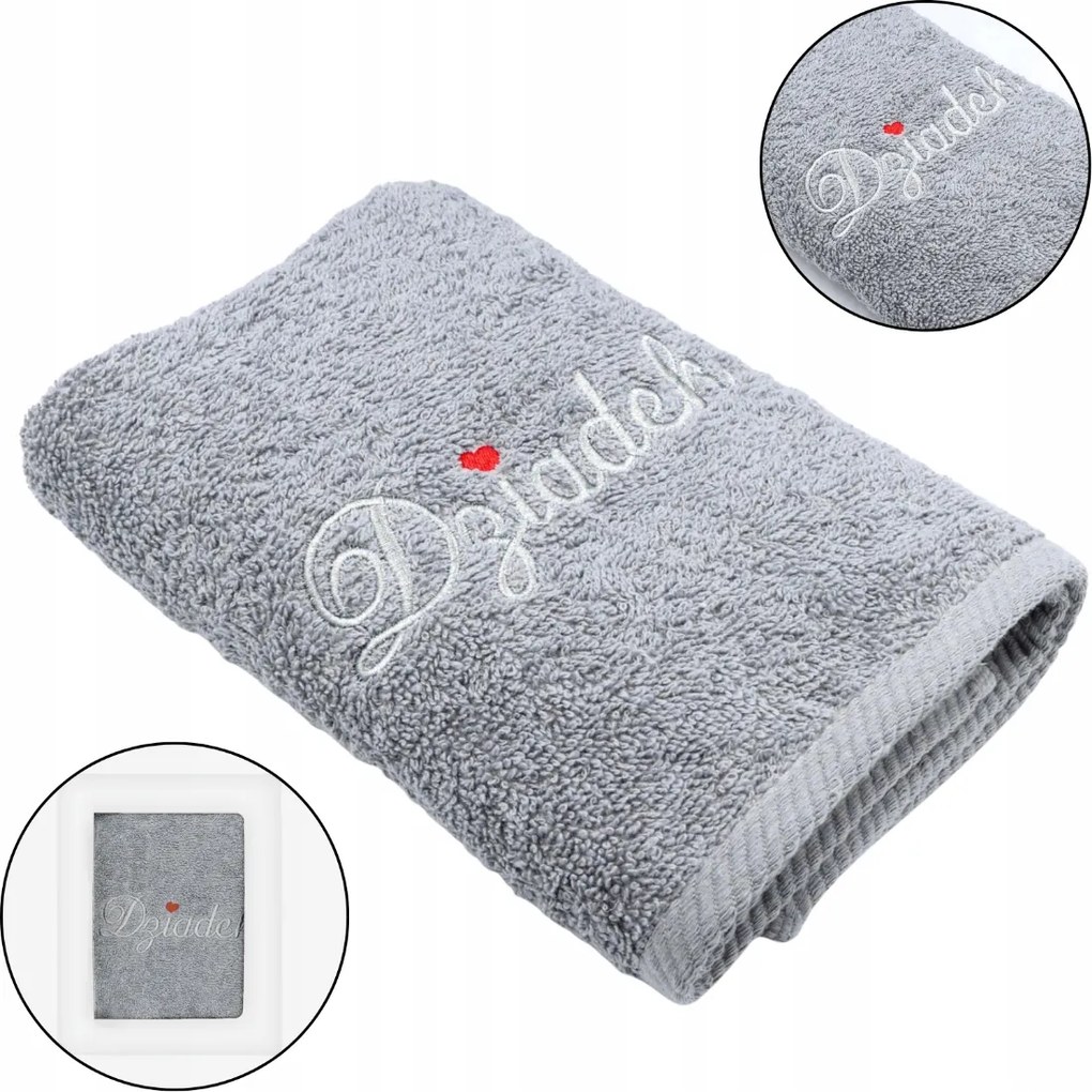 Törölköző Ajándék Nagyszülők Napjára 100% Pamut Törölköző Nagyszülőknek 50X100 CM