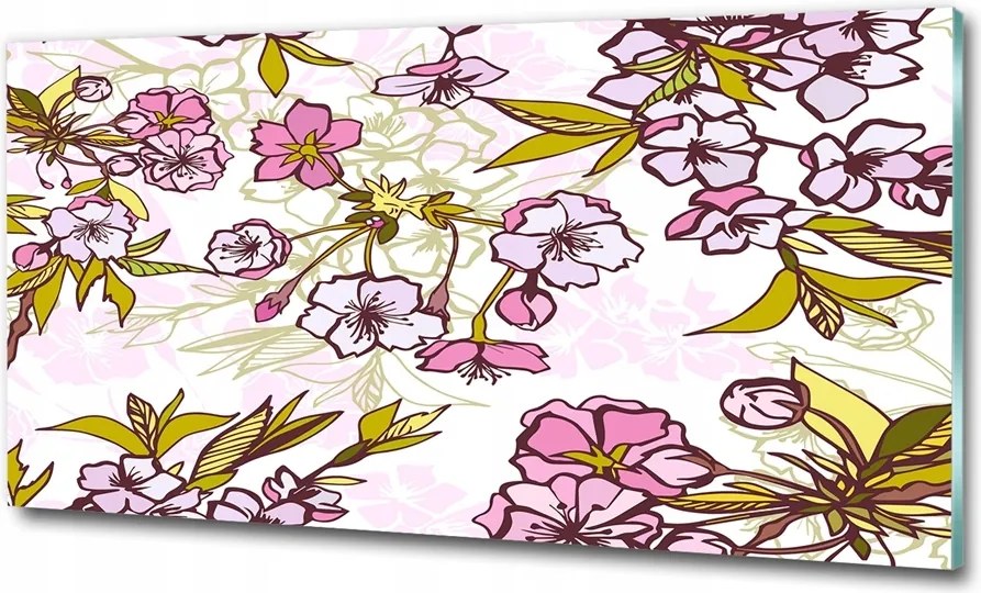 Fotó vászonkép edzett üveg Rózsa 100x70