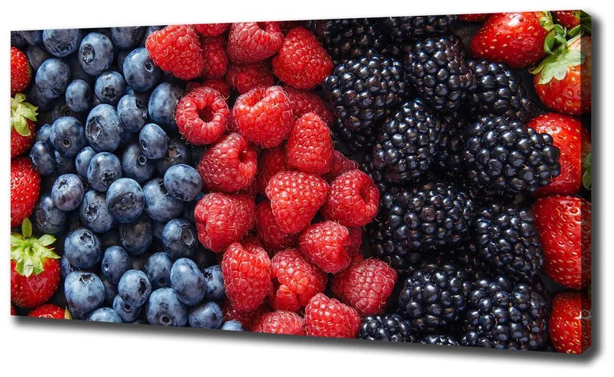 Feszített vászonkép Erdei gyümölcsök pl-oc-140x70-f-88601992