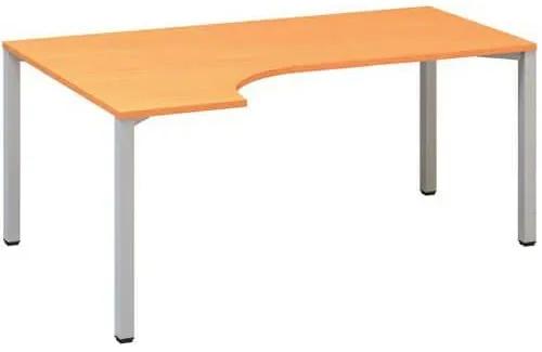 Alfa Office  Alfa 200 ergo irodai asztal, 180 x 120 x 74,2 cm, balos kivitel, bükk Bavaria mintázat, RAL9022%