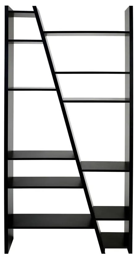 Delta fekete könyvespolc - TemaHome