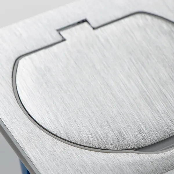 Brilagi - Kültéri beépített padló aljzat IP55 matt króm négyzet