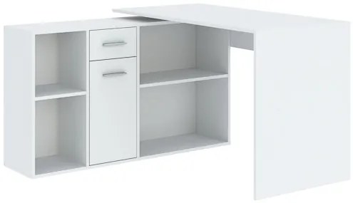 CARROLL Íróasztal Fehér Színben 120 cm 1D1S