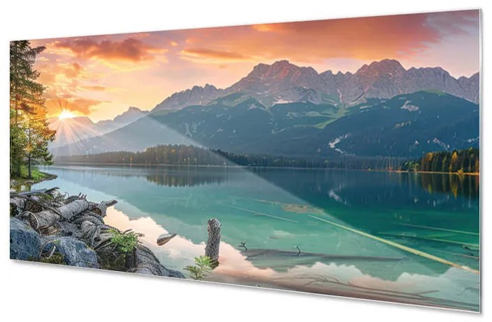 Wallplex konyhahátfal Napsütötte Táj (Méret: 60x180)