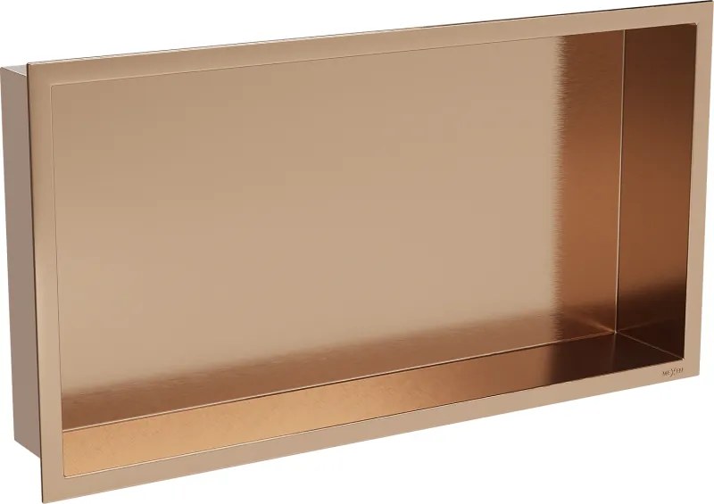 Mexen X-Wall-R niches polc peremmel 60 x 30 cm, kefevelt réz - 19C0603010