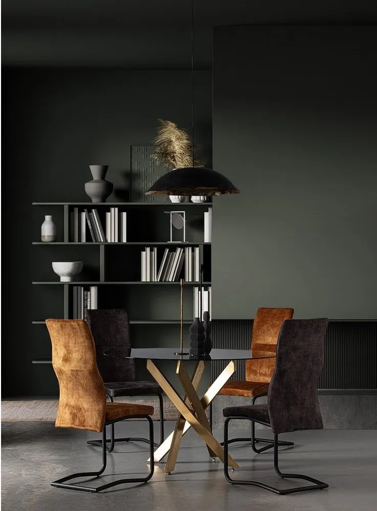 Konyakbarna kárpitozott étkezőszék Thelma – Bizzotto