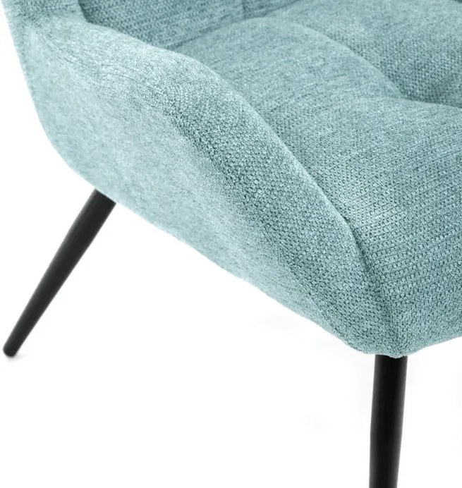 Fotel (füles), kék, szövet, AK-H9206 BLUE2