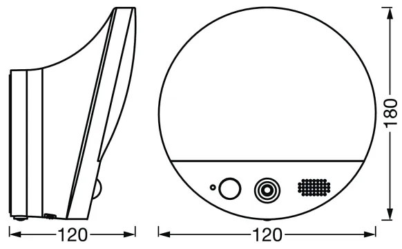 Ledvance SMART+ 15W/230V Wi-Fi LED fali lámpa érzékelővel és kamerával IP44