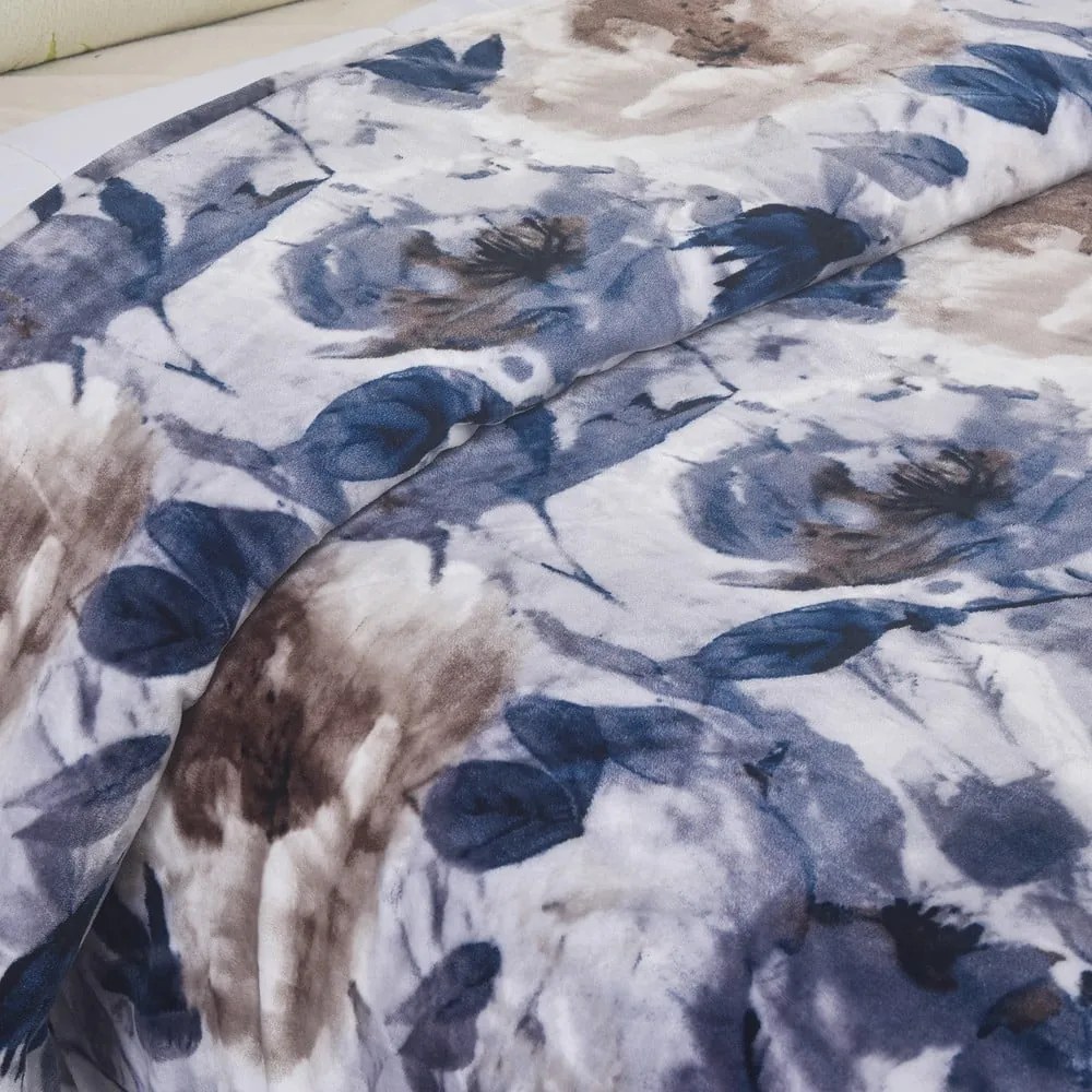 Lila egyszemélyes mikroplüss ágyneműhuzat 140x200 cm Riana – My House