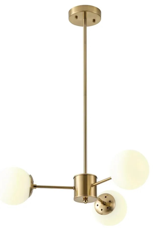 Csillár rúdon 3xE27/40W/230V réz