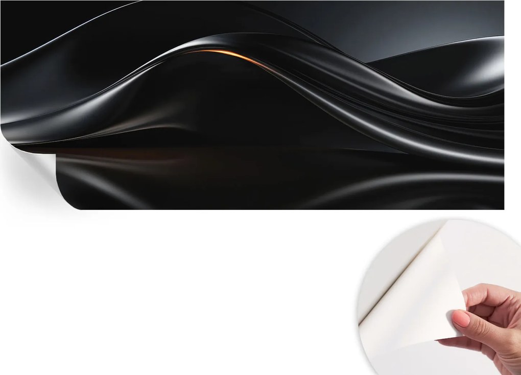 Modern öntapadós fotótapéta falra Metál hullámok 250x104 cm